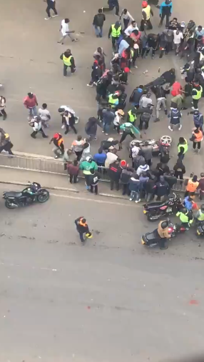 Dozens of pro-government boda boda riders take to Nairobi streets