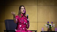 Melinda French Gates speaking at the Desmond Tutu International Peace Lecture, organized by the Desmond & Leah Tutu Legacy Foundation in November 2023