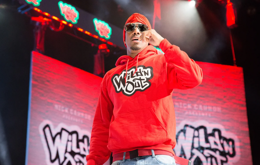 Nick Cannon on the set of Wild 'N Out