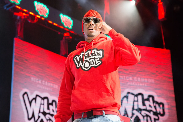 Nick Cannon on the set of Wild 'N Out