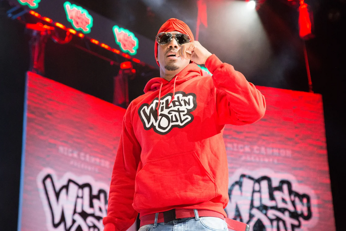 Nick Cannon on the set of Wild 'N Out