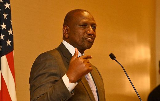 President William Ruto speaking with Kenyans living in the US on December 15, 2022