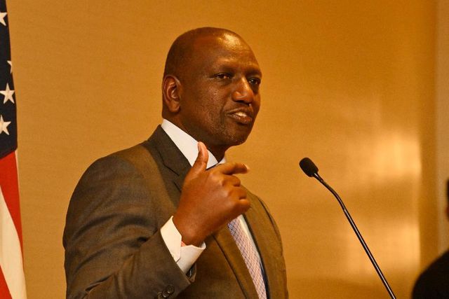 President William Ruto speaking with Kenyans living in the US on December 15, 2022