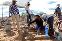A team of palaeontologist and archaeologist during the excursion in Baringo