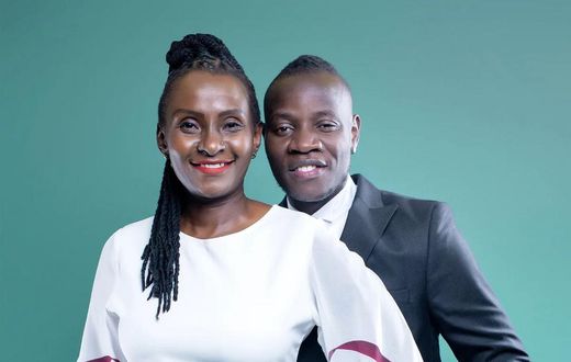 Singer Guardian Angel with his Wife Esther Musila