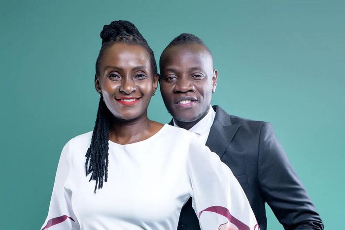 Singer Guardian Angel with his Wife Esther Musila