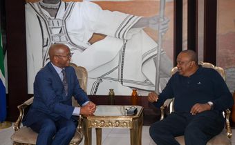 Former President Uhuru Kenyatta when he arrived in South Africa