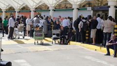 File image of travellers at JKIA