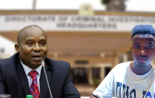 A collage of Interior CS Kithure Kindiki and Jeff Mwathi