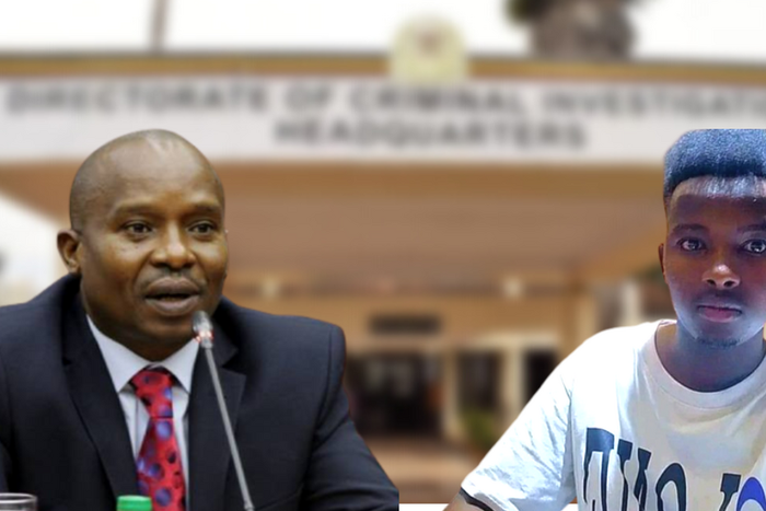 A collage of Interior CS Kithure Kindiki and Jeff Mwathi