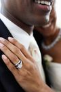 A couple on their wedding day