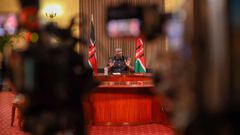 President William Ruto during a media interview at State House, Nairobi