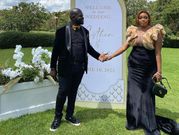 Billie Miya and Mummie Frankie at Akothee's wedding