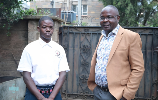 Chams Media owner Alex Chamwada and Isaiya Bwabi