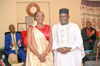 Kim Kogos and his wife Joy Cheptile on July 29, 2023