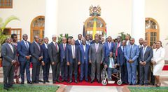 President William Ruto hosted a delegation of Jubilee MPs at State House on February 8, 2023