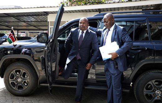 Interior CS Kithure Kindiki arrives in Parliament to appear before the National Assembly and Senate Committees on National Security, Defence and Foreign Relation on November 9, 2023