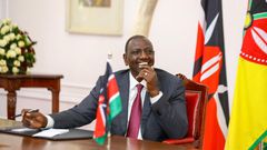 President William Ruto chairs a meeting at State House in February 2023