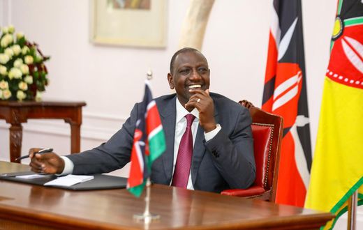 President William Ruto chairs a meeting at State House in February 2023