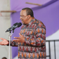 Retired President Uhuru Kenyatta during a church service in Mwingi