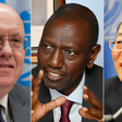 Permanent Representative of Russia to the United Nations Vassily Nebenzia, President William Ruto and Permanent Representative of China to the United Nations Zhang Jun