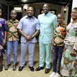 Kakamega Governor Fernandes Barasa and his family pose for a photo with President William Ruto