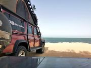 Kim Musau,'s Land Rover that he uses to travel across the world