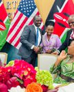 President William Ruto and Kate Actress during a tour of Tyler Perry Studios in Atlanta