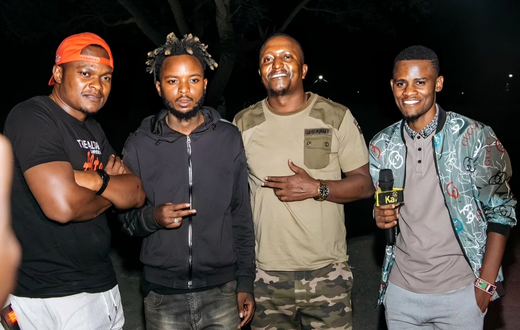 Bunny Asila, Magix Enga, Willy Tuva and Presenter Kai
