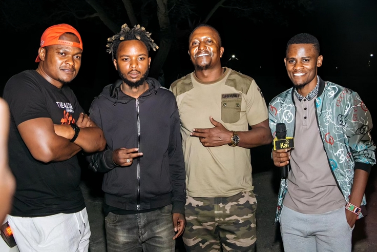Bunny Asila, Magix Enga, Willy Tuva and Presenter Kai