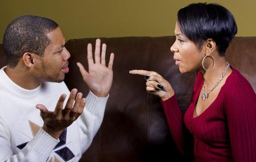 Couple fighting