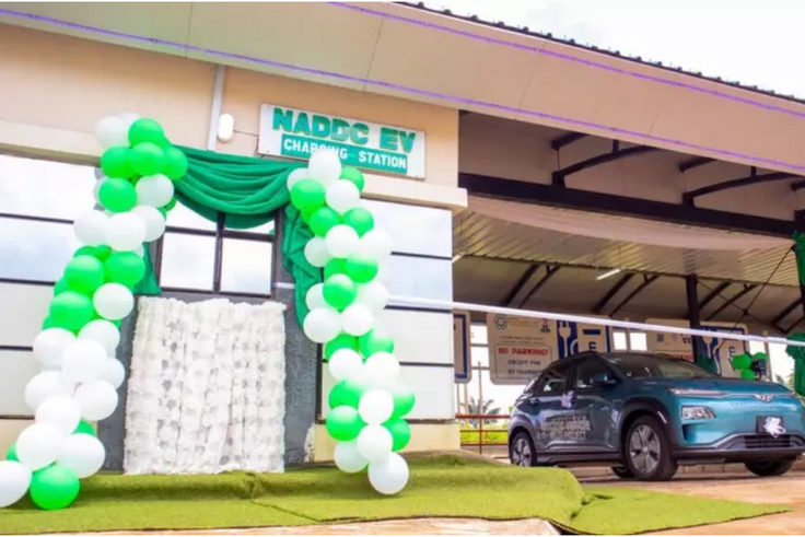 NADDC solar-powered electric vehicle. [NAN]