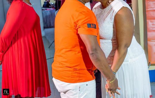 Singer Muigai Wa Njoroge and his two wives