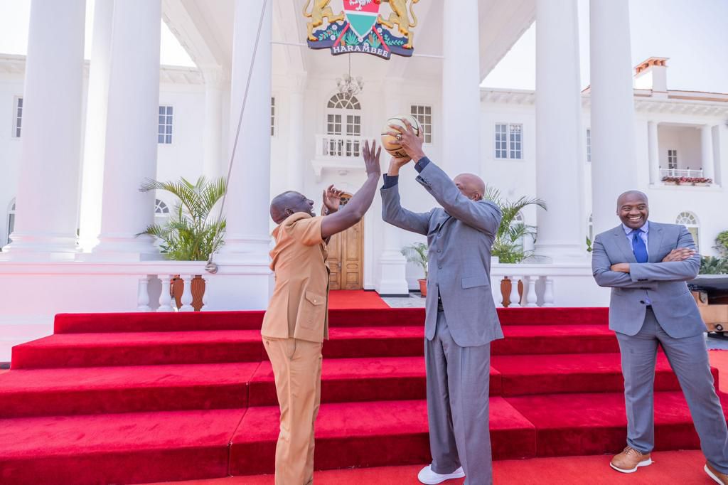 President William Ruto meets with NBA officials at State House, Nairobi on November 29, 2023