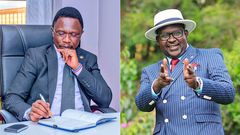 Ababu Namwamba and Daniel Ndambuki 'Churchil'