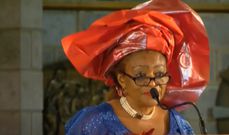 Barbara Magoha speaking at Consolata Shrine in Nairobi on February 9, 2023