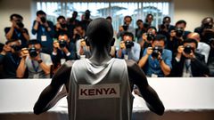 An AI generated image of an athlete signing a contract