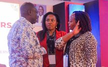Deputy President Rigathi Gachagua with Nakuru Governor Susan Kihika and Kirinyaga Governor Ann Waiguru during the Governors and deputy Governors' induction