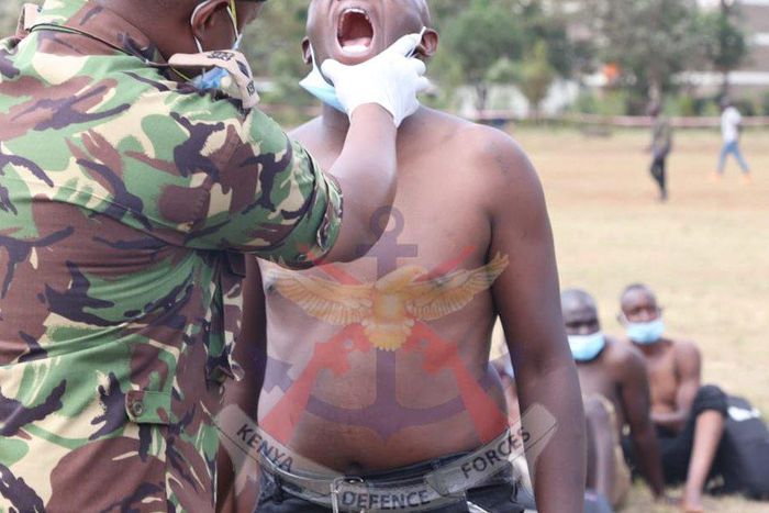 Ongoing KDF recruitment [Image: Kenya Defence Forces]