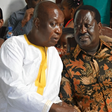File image of ODM leader Raila Odinga (left) and his brother, Dr Oburu Oging