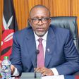 Agriculture CS Mithika Linturi chairs a meeting in his office