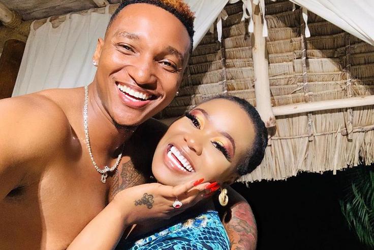 Vera Sidika with her Bae Brown Mauzo