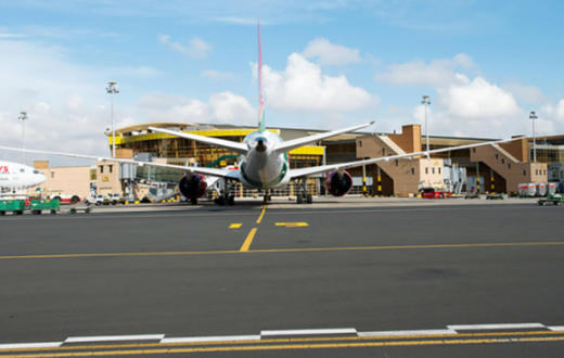 A plane at JKIA