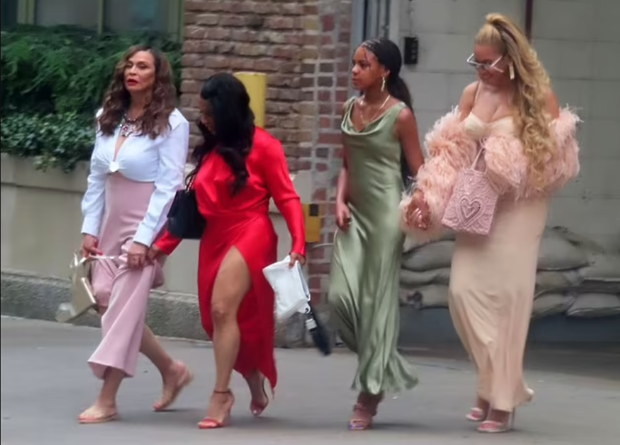 Beyonce, Tina Knowels and Blue Ivy going to Jay Z' mum lesbain wedding