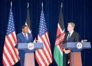 Foreign Affairs CS Alfred Mutua held a bilateral meeting with US Secretary of State Anthony Blinken at the State Department in Washington DC on April 25, 2023