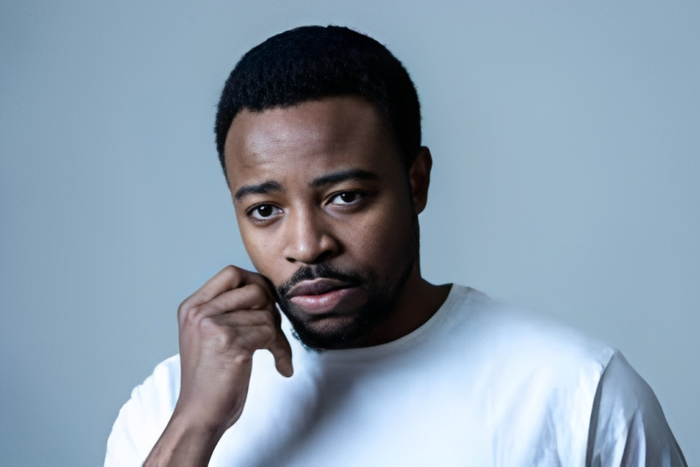 A man using a toothpick