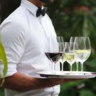 Drinks being served at a fine dining restraunt