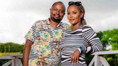 Comedian Jaymo Ule Msee and his wife Fortune