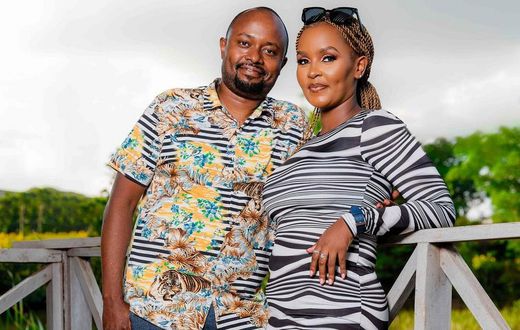 Comedian Jaymo Ule Msee and his wife Fortune