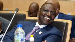 President William Ruto at the 36th Ordinary Session of the Assembly of Heads of State and Government of the African Union in February 2023
